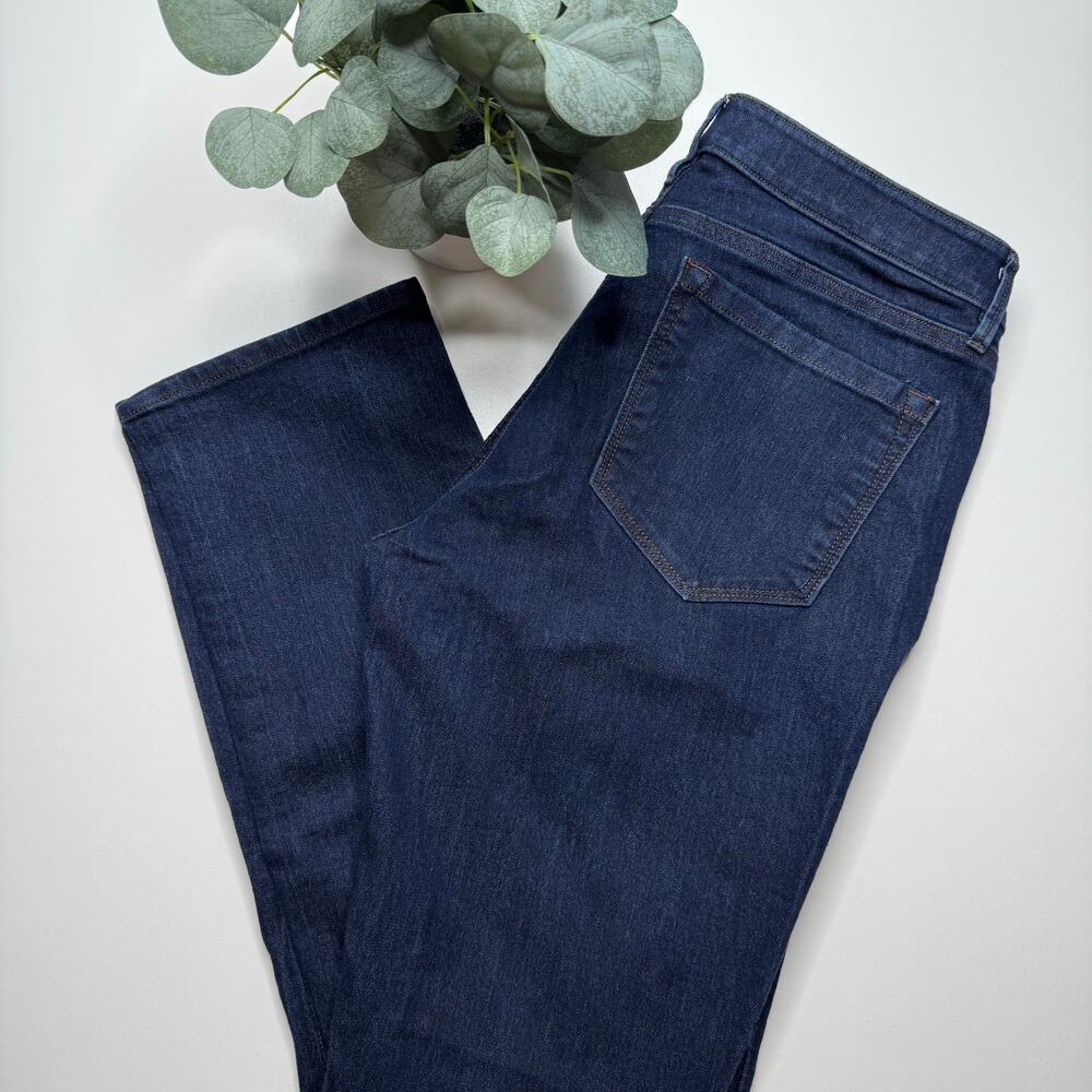 LOFT | Dark Wash Curvy Straight Leg Jean